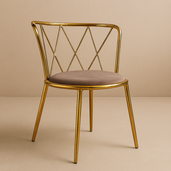 Silla Glam Gold – Elegancia Sofisticada con Estilo Moderno